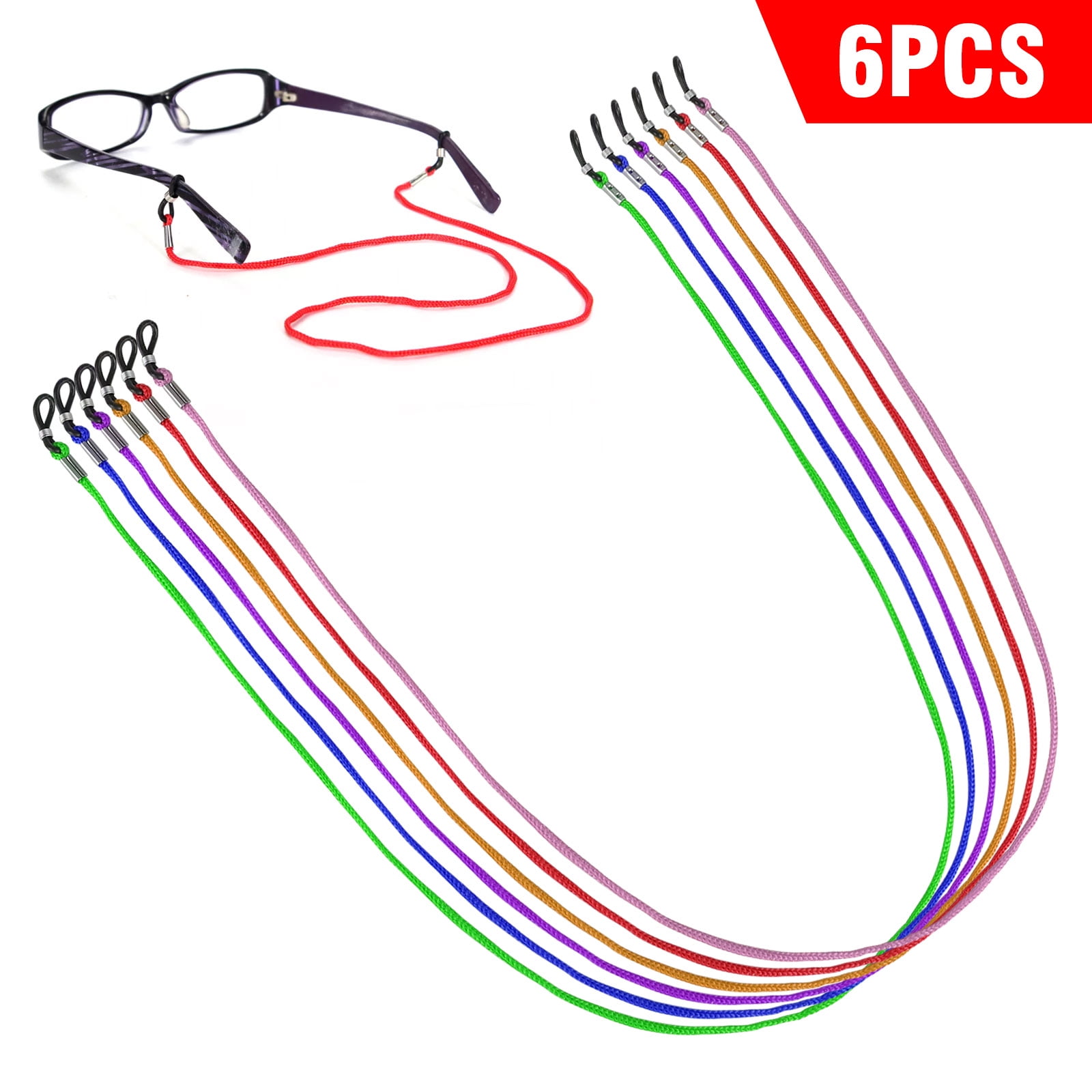 Eyeglass String Holder Straps Chains, 6 Pcs Glasses Strap for Women