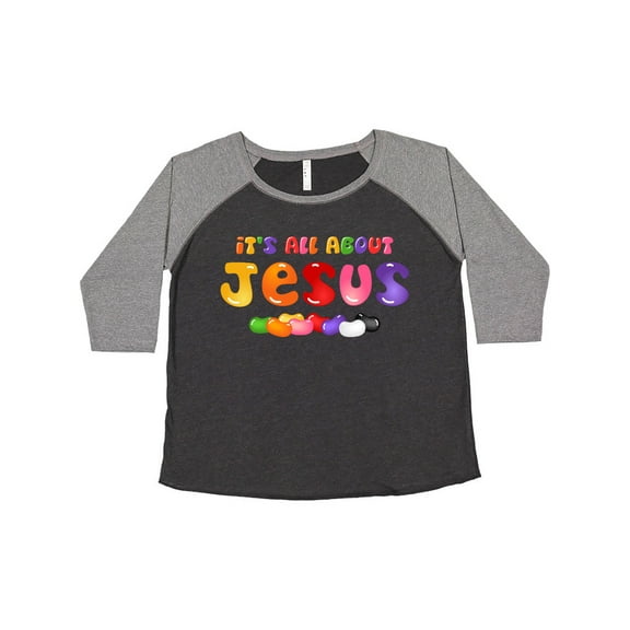 Inktastic Jelly Bean Jesus Women's Plus Size T-Shirt