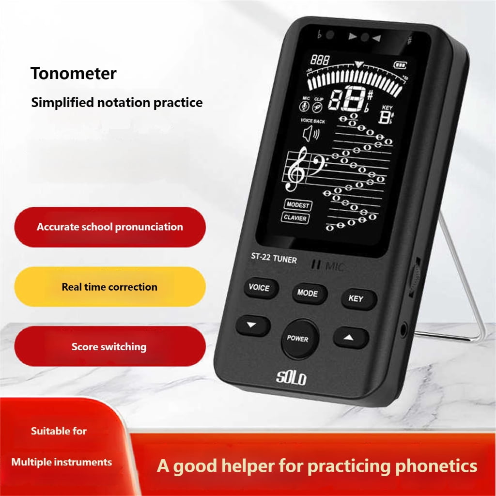 Professional Brass Instrument Tuner Accurate Pitches Rechargeable Metronome Tone Generator Tuners Enduring
