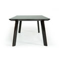 thumbnail image 3 of Chad 87 Inch Dining Table- Rectangular- Rose Gold Steel Edge- Black Wood, 3 of 3