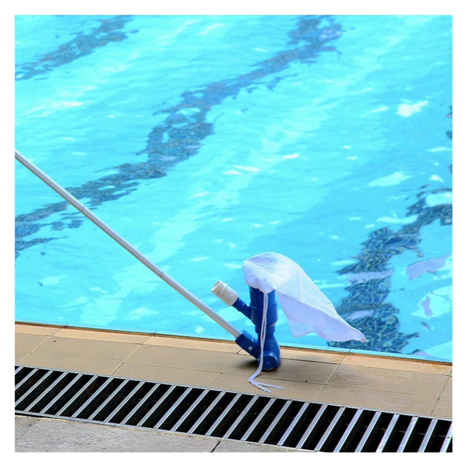 Portable Pool Cleaning Kit Swimming Pool Accessories Water Vacuum Spray Maintenance Cleaner Tools With Suction Head Skimmer Net ,Great Suction Power