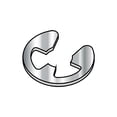 thumbnail image 1 of .062 E Ring Stainless Steel (Pack Qty 500) BC-6RESS, 1 of 1