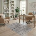 thumbnail image 2 of ODIKA 4'x6' Blue Brown Abstract Design Washable Area Rug Modern Geometric Lines and Shapes Pattern for Dorm Room, Small Living Stain Resistant Low Profile, Easy Care, 2 of 7