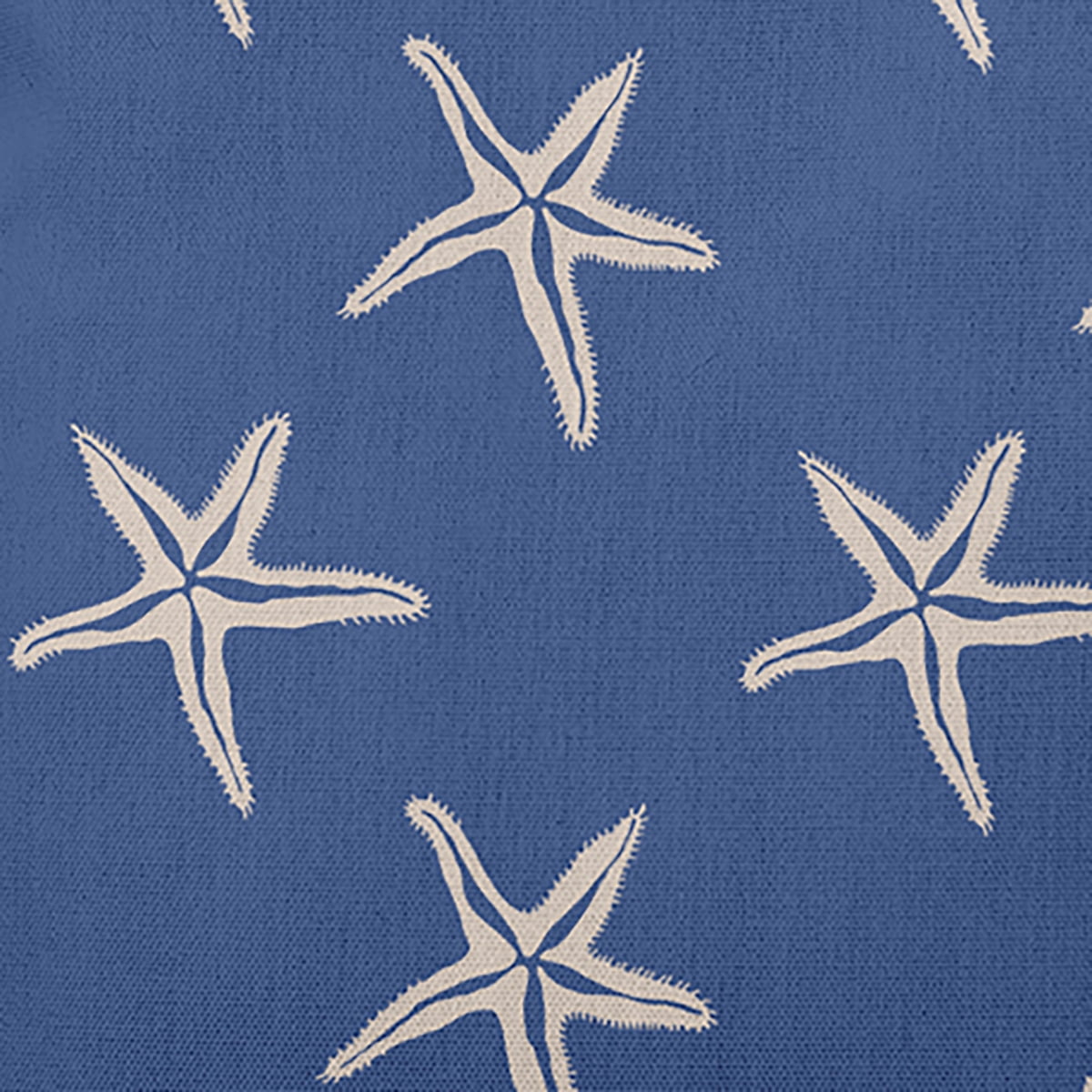 Simply Daisy 14x20-inch Rectangle Starfish Polyester Indoor Pillow, Nautical Navy Qty 1