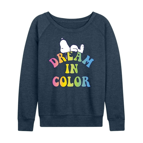 Peanuts - Dream In Color - Women's Lightweight French Terry Long Sleeve Shirt