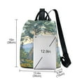 thumbnail image 3 of FORMRS Women's Travel Backpack Purse Anti-Theft Hidden Pockets Casual Shoulder Bag, Beige Mountain, 3 of 7