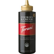 Torani Cookies & Cream Sauce, 16.5 oz Bottle