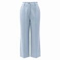 thumbnail image 4 of Kelon Women's Casual Pants, Women Cotton Linen Wide Leg Pants High Waisted Spring Summer 2026 Business Casual Outfits Slacks Trousers Dressy Palazzo Pants Pockets, S, 4 of 6
