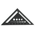 thumbnail image 2 of Règle Triangulaire 7 Pouces, Guide de Scie Carré en Alliage d'Aluminium pour Projets de Rénovation et de Menuiserie, 2 of 7