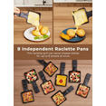 thumbnail image 5 of FOHERE Raclette Grill 8 Person, 2 in 1 Raclette Table Grill Indoor, 1500W Plastic, 5 of 5