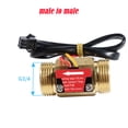 thumbnail image 2 of SENRISE G3/4 Thread Water Flow Sensor Meter Solenoid Valve Flowmeter Fluidmeter 1~30L/min 3 Thread Type, 2 of 5