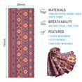 thumbnail image 2 of Colorful Geometric Pattern Hot Yoga Mat Towel Non Slip for Hot Yoga - Quick-Drying Yoga Mat Cover with 4 Corner Pockets with Travel Bag - Hot Yoga Towel Non Slip Grip Moisture Wicking Sweat 70"x26", 2 of 6