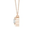 thumbnail image 2 of ANGARA Natural Double Diamond Infinity Pendant Necklace in 14K Rose Gold for Women (Size-4.1mm| Color-H| Clarity-SI2) | April Birthstone, Anniversary Jewelry Gift for Women | Natural Diamond Necklace, 2 of 8