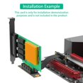 thumbnail image 4 of for PCIe 3.0 Riser Cable, X1 to X1, MtoF, 90°to90°, Cable Length 5/15/25cm 25cm, 4 of 7
