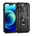 thumbnail image 1 of SaniMore Tri-layer Case for iPhone 14 Pro Max 6.7" 2022, 360° Rotating Holder/Kickstand Rugged PC Back + TPU Bumper Magnetic Car Mount Anti-fingerprint Anti-fall Heavy Duty Protective Case, Black, 1 of 7
