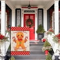 thumbnail image 2 of Christmas Garden Flag Gingerbread Wishes and Candy Cane es Yard Flag Merry Xmas Snow Burlap Garden Flags Snowman House Banner for Winter Outside Decoration 12 x 18 Inch, 2 of 6