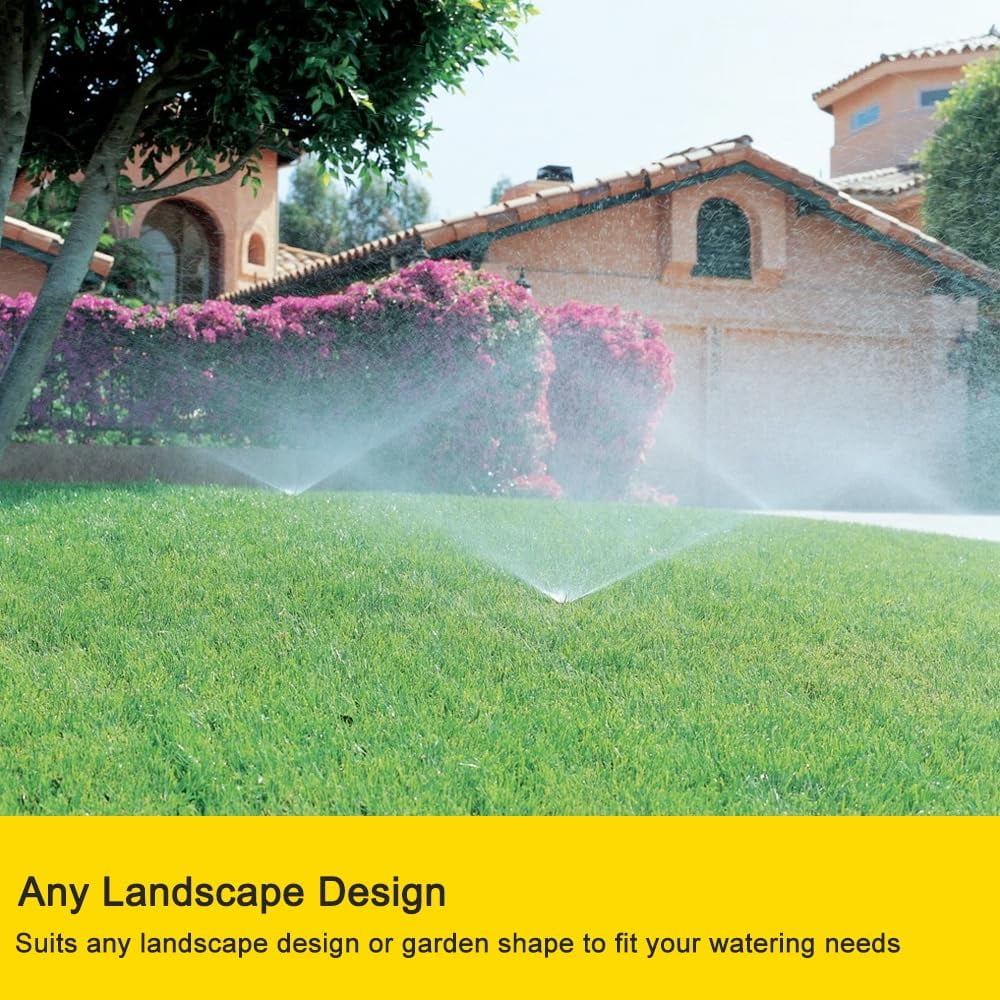 FANHAO 2 Pack Metal Lawn Sprinkler for Yard, 360 Degree Coverage,Garden Irrigation for Lawn