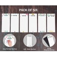 thumbnail image 5 of Inkdotpot Pack of 6 Funny Magnetic Dry Erase List For Fridge, Wipe Clean w/ NoStain, Quick Notes Shopping & Grocery List Whiteboard for Fridge, 8.75" x 3.8"(Tropical), 5 of 6