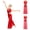 Red, variant on Girls Gymnastics Jumpsuit Rhinestone Dance Leotard for Stage Performance Competitions Ice Skating Red 6