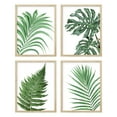 thumbnail image 2 of PixonSign Adhesive Wall Art Green Palm Leaf Forest Fern Posters, Set of 4 Nature Wilderness Tropical Plants Canvas Prints, Floral Botanical Illustrations Wall Décor for Home - 11"x14", 2 of 5