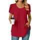 thumbnail image 2 of Blusa de manga corta con cuello redondo, informal, cómoda, a la moda para mujer OAVQHLG3B Store  lin121212, 2 of 4