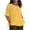Z682 Yellow, variant on Landzoo Women'S Shirts Solid Color Short Sleeve Crew Neck T-Shirt Summer Loose Fit Women Tops Size 3XL Army Green