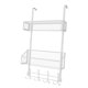 thumbnail image 4 of Organizador de almacenamiento para la parte trasera de la puerta, organizador colgante para puerta y 4 ganchos para despensa. Nivel doble blanco, 4 of 9