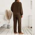 thumbnail image 6 of YOTMKGDO Lounge Sets for Women 2 Piece Sets for Women Autumn Fall Women's Two Piece Trousers of Long Sleeve Winter Plush Sweater Knitting Set Pants, Sizes S-XL, 6 of 8