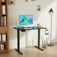 thumbnail image 6 of YRLLENSDAN Height Adjustable Standing Desk 40x24 Inch, Electric Stand up Desk Raising Desk Ergonomic Desk Large Standing Desk with Headphone Holder & 2 Memory Function Work Desk for Home Office, Black, 6 of 7