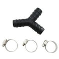 thumbnail image 2 of Y-Type Washing Machine Drain Hose Reducer - Three-Way Adapter for Split Pipe Connection and Water Management - Black, 2 of 4