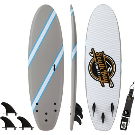 6' Guppy Beginner Soft Top Surfboard (Best Surfboard For Beginner To Intermediate)