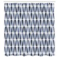 thumbnail image 2 of Ambesonne Retro Shower Curtain, 60s 70s Style Round Shapes, 69"Wx84"L, Slate Blue, 2 of 4