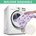 thumbnail image 5 of White Purple Butterfly Flower Pattern Rectangle Tablecloth 60"x84",Waterproof Polyester Rectangle Table Cloth, Wipeable Spillproof Polyester Tablecloth for Dining, Camping, Indoor and Outdoor, 5 of 5