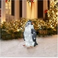 thumbnail image 3 of 3pc Light-up Penguin Christmas Outdoor Decorations With Led Garden Lights，Large, 3 of 5