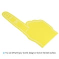 thumbnail image 3 of Uxcell Giant Foam Finger 18 Inch, EVA DIY Blank Foam Hand Cheerleading Fingers for Celebration Sports Games Party, Yellow, 3 of 5