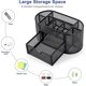 thumbnail image 3 of Desk Organizer, Mesh Desk Neater And Pen Holder, 8 Cubicles And 1 Drawer, Stationery Organizer, Home, Office, School, Classroom, Workshop, 3 of 5