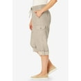 thumbnail image 3 of Woman Within Plus Size Convertible Length Cargo Capri/Bermuda, 3 of 6