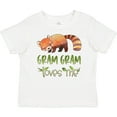 thumbnail image 3 of Inktastic Gram Gram Loves Me Cute Red Panda Boys or Girls Baby T-Shirt, 3 of 5