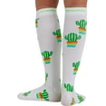 thumbnail image 3 of Cherokee Printsupport Women 8-12 mmHg Support Socks, One Size, BLooming Cactus - BLooming Cactus,One Size, 3 of 7