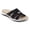 Black, variant on Womens Flat Sandals with Arch Support Orthopedic Comfort Plantar Fasciitis Soft Cushion Slippers Straps Breathable Slip on Comfortable Walking Shoes