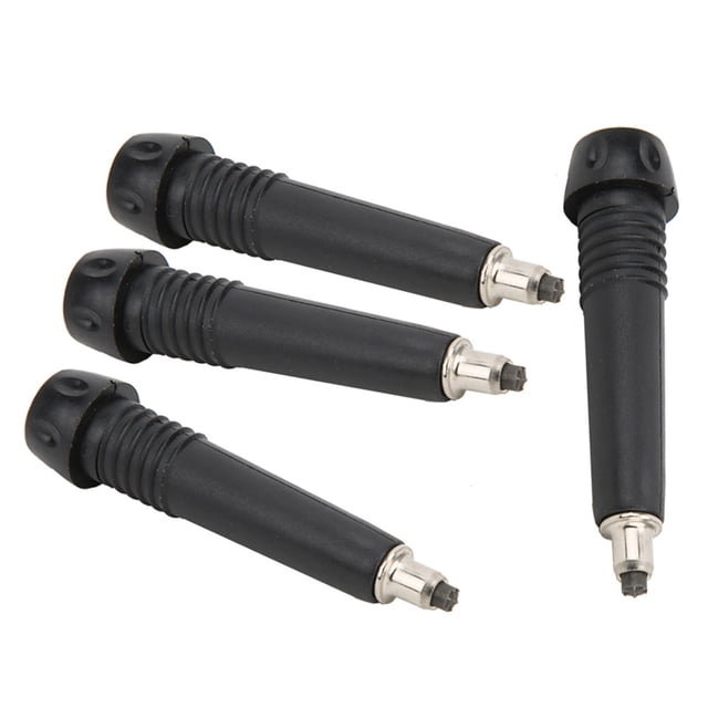 Embouts de Canne de Randonnée, 4 Pcs Pièces de Rechange Portables pour Tige de Randonnée Noire