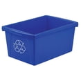 thumbnail image 2 of HomeStock Bohemian Bliss 5.5-Gallon Recycle Bin, Blue, Practical Design, Stylish Recycling Solution, Ideal for Eco-Conscious Households., 2 of 3