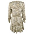 thumbnail image 2 of Women's Long Sleeve Paisley Print V-Neck Midi Dress Hsk 3X, 2 of 5