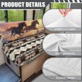 thumbnail image 6 of Uorisanigo RV Dinette Cushions Covers 2 PCS Western Horse Aztec Camper Cushion Covers Easy to Install Camper Accessories Stretch Car Seat Slipcovers Sofa Loveseat Chair Cover Protective, 6 of 7