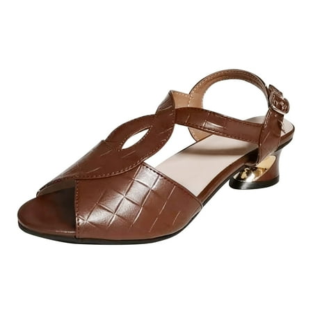 

Sngxgn Women s Rhinestone Casual Wear Cute Gladiator Flat Sandals Beach Dressy T-Strap Thong SandalsGuest Slippers Brown 7