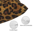 thumbnail image 3 of Kdxio Cotton Pillow Cases 14"x20" Pillowcases,Soft and Breathable Bedroom Pillow Cases-Golden Leopard Glitter-No Pillow Core, 3 of 5