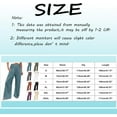 thumbnail image 3 of Womens Stylish Comfy Cotton Linen High Waist Pant Versatile Solid Color Wide Leg Pants Loose Elastic Straight Leg Pants, 3 of 5