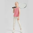 thumbnail image 4 of 5-12T Girls Athletic Tank Tops Sleeveless Active Yoga Dance Sports Shirts Performance Vest, 4 of 9