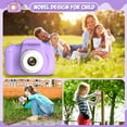 thumbnail image 4 of Sanmadrola Kids Camera Selfie Camera for Kids Christmas Birthday Festival Gifts for Girls Age 3-9 HD Digital Video Cameras for Toddler Portable Toys for 3-8 Year Old Girl with 32GB SD Card, Purple, 4 of 9