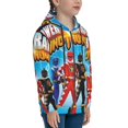 thumbnail image 3 of Power Rangers Youth Sweatshirt 3D Printed Hoodie Activewear Teenager Winter Full-Zip Drawstring Jacket Coats Active Pullover Hooded Blouse For Boys Girls Small, 3 of 8